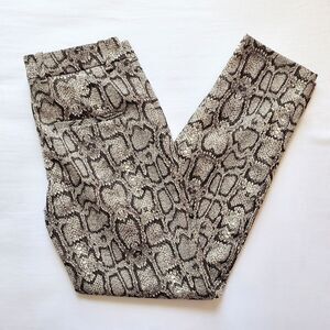 Zara Snakeskin Print Pants Size 2